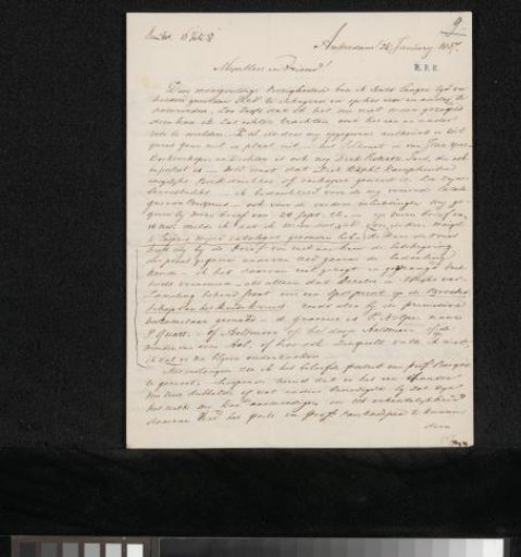 Letter to Johannes Tiberius Bodel Nijenhuis