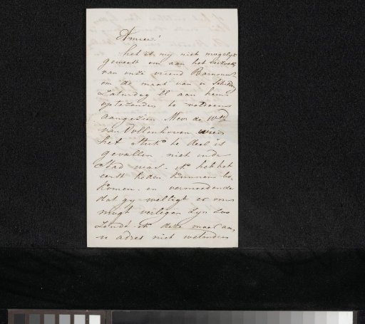 Letter to Christiaan Immerzeel