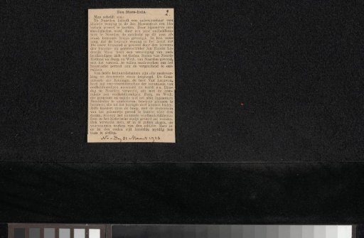 Newspaper clipping concerning Jean Baptiste Louis Maes Canini