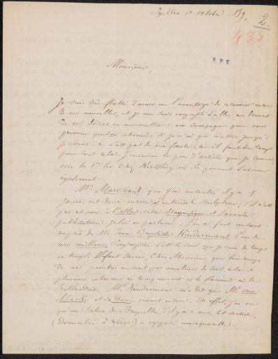 Letter to Christiaan Kramm