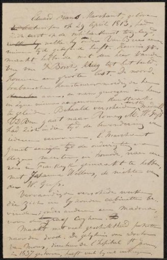 Note concerning Edouard François Marchant