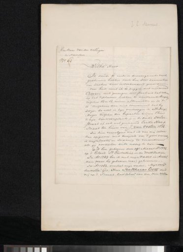 Letter to Adriaan van der Willigen