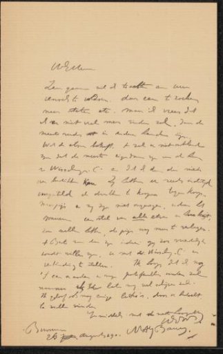 Letter to Pieter Haverkorn van Rijsewijk