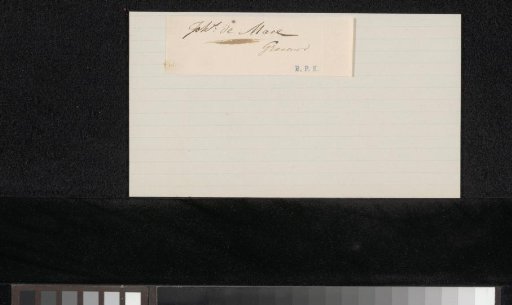 Signature of Johannes de Mare