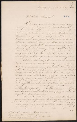 Letter to the Society of Drawing Arts, Art is our goal