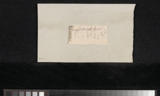 Signature of Daniel Marot