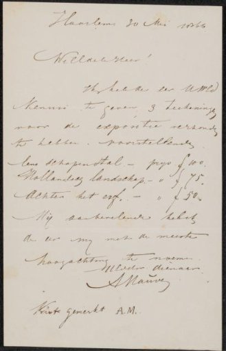 Letter to an anonymous recipient