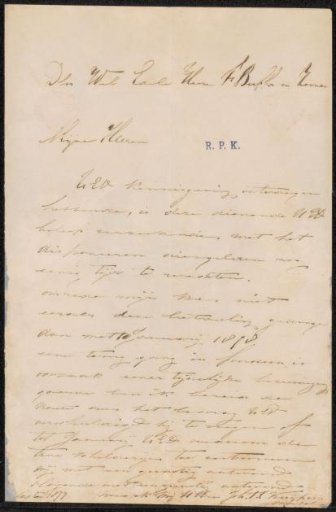 Letter to Frans Buffa and Sons