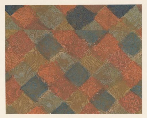 Sheet with a bird amidst flowers