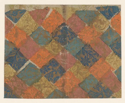 Sheet with vines with flowers and fruits
