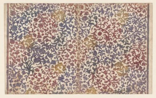 Sheet with a scattered pattern of vines
