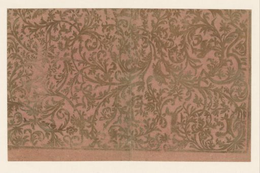 Sheet with a pattern of animals among leafy vines