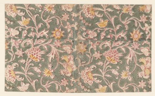 Sheet with a scattered pattern of flowers