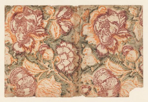 Sheet with a scattered pattern of flowers