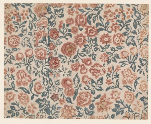 Sheet with a scattered pattern of flowers