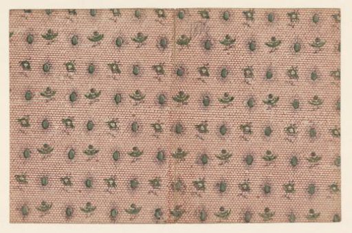 Sheet with an alternating scattered pattern on a brick ground