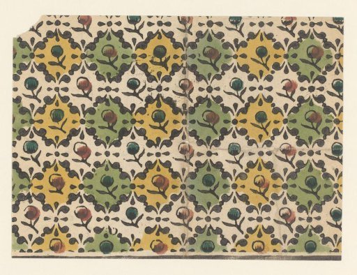 Sheet with a scattered pattern of flowers