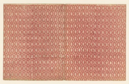Sheet with striped pattern of oval motif