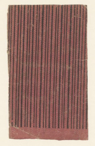 Sheet with vertical striped pattern