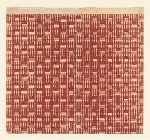 Sheet with geometric striped pattern