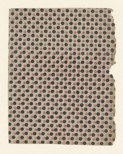 Sheet with regular dotted pattern