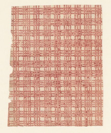 Sheet with checkered line pattern