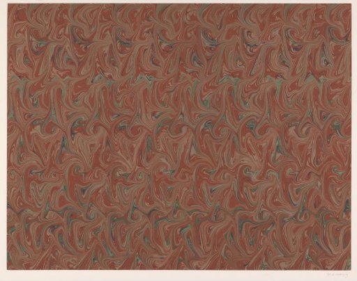Fantasia marble in various shades of reddish-brown, green and blue