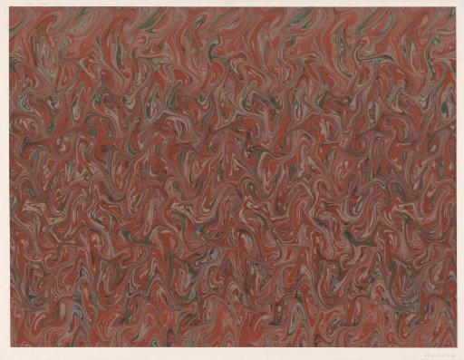 Fantasia marble in various shades of red, grey, green and blue