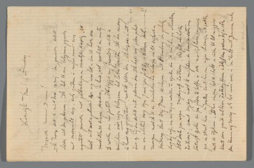 Letter to Jeannette Bouman-Stuyling de Lange