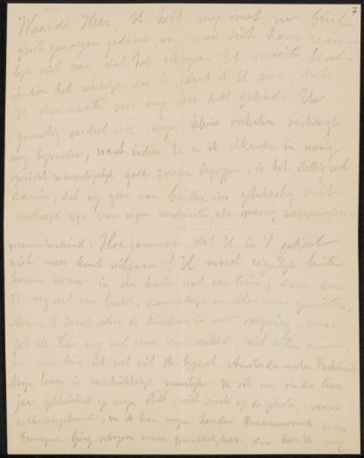 Letter to August Allebé