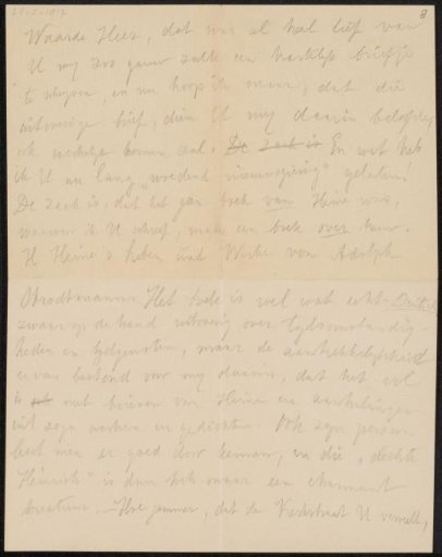 Letter to August Allebé