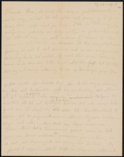 Letter to August Allebé