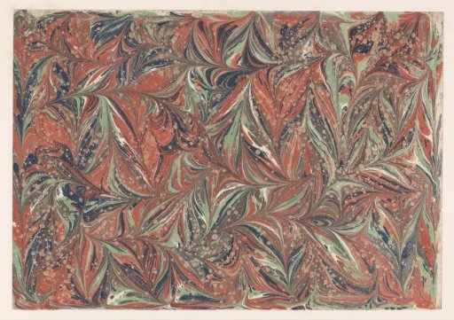 Double marbling of chert marble on a wave-patterned marble