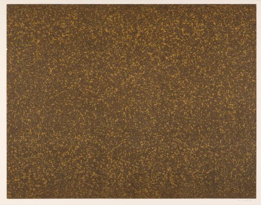 Gustav marble in brown on yellow