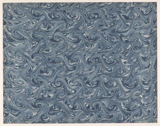 Fantasy marbling in various shades of blue