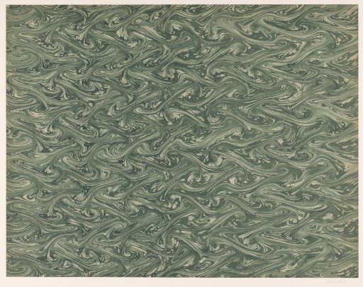 Fantasy marbling in various shades of green