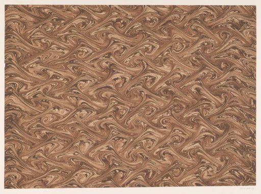 Fantasy marbling in various shades of brown