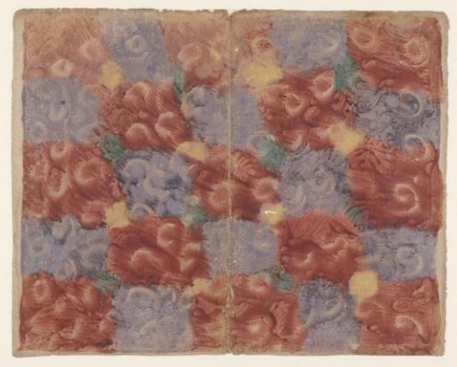 Starch Paint Paper in Multiple Colors with Embossed Round Motif