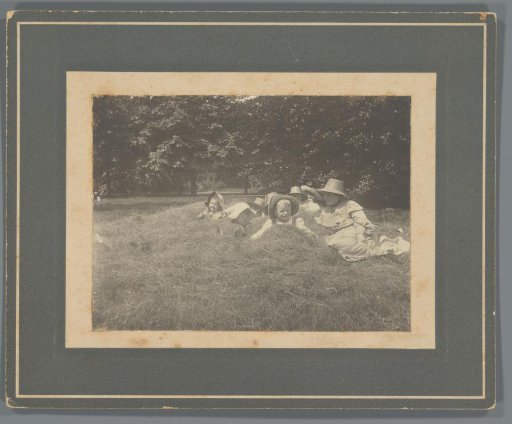 Children in the hay
