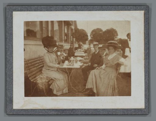 Company on a terrace