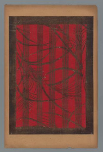 Pattern with Grass Stalks and Lines