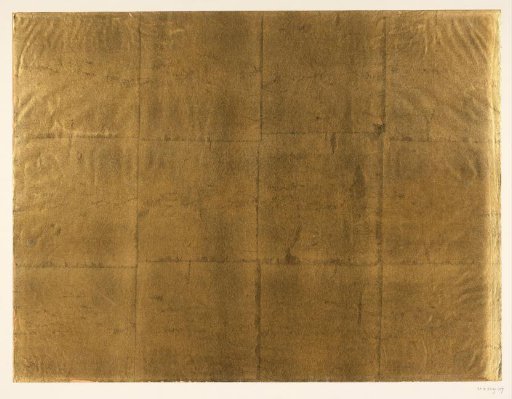 Sheet of plain gold-colored metal foil