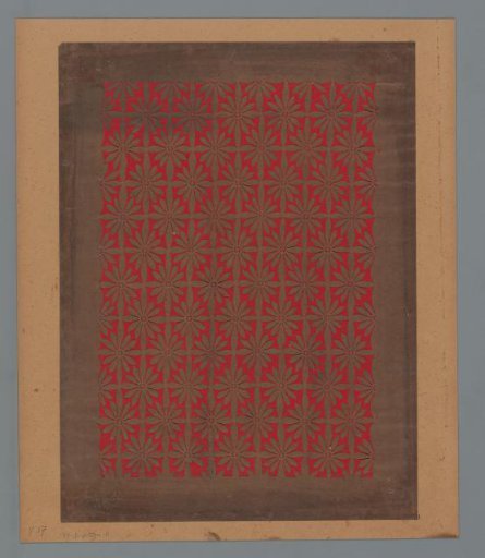 Pattern with Stylized Flower