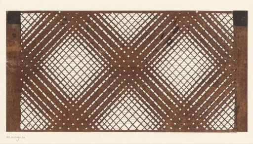 Template with diagonal pattern