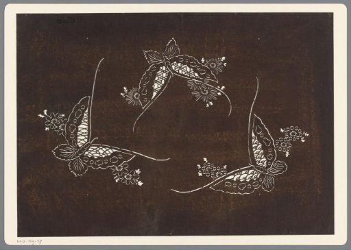 Template with butterflies