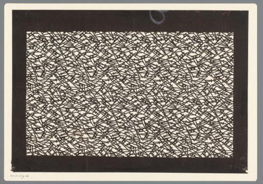 Template with a stick pattern