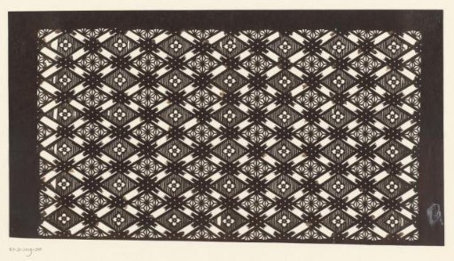 Template with a diamond pattern