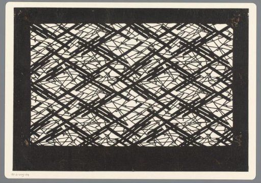 Template with a stick pattern