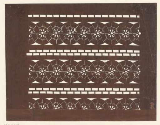Template with interlocking round forms