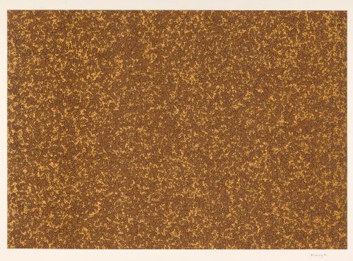 Gustav marble in brown on yellow
